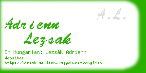 adrienn lezsak business card