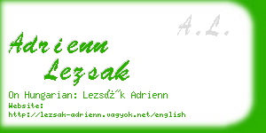 adrienn lezsak business card